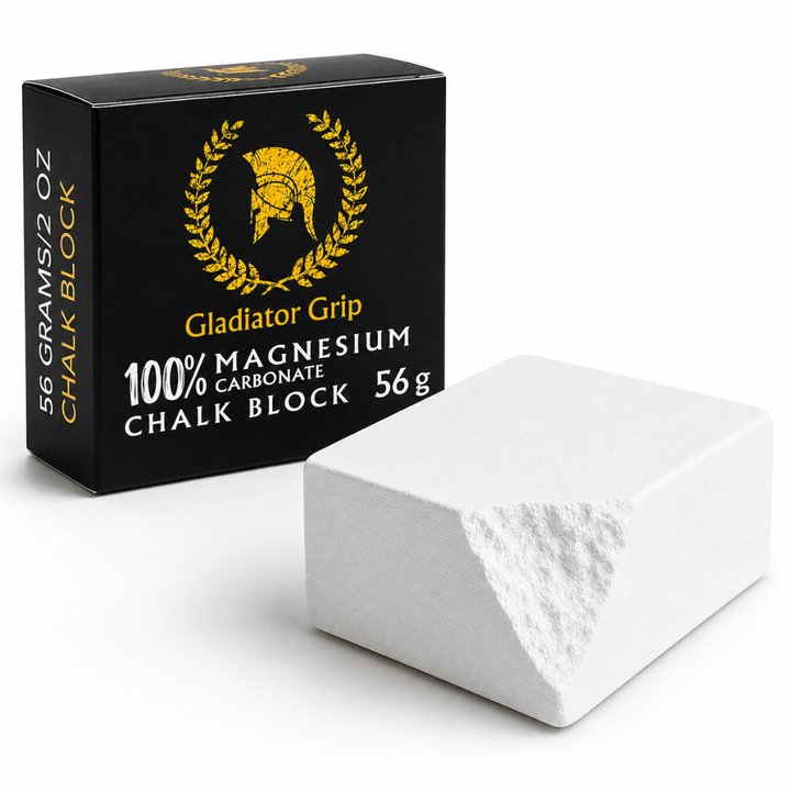 Gladiator Grip Chalk Block — 56g Magnesium Carbonate
