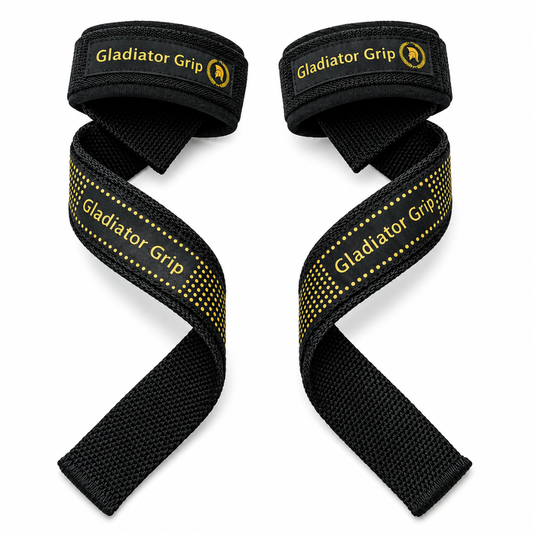 Gladiator Grip Heavy Duty Lifting Straps — Deadlift & Gym Straps