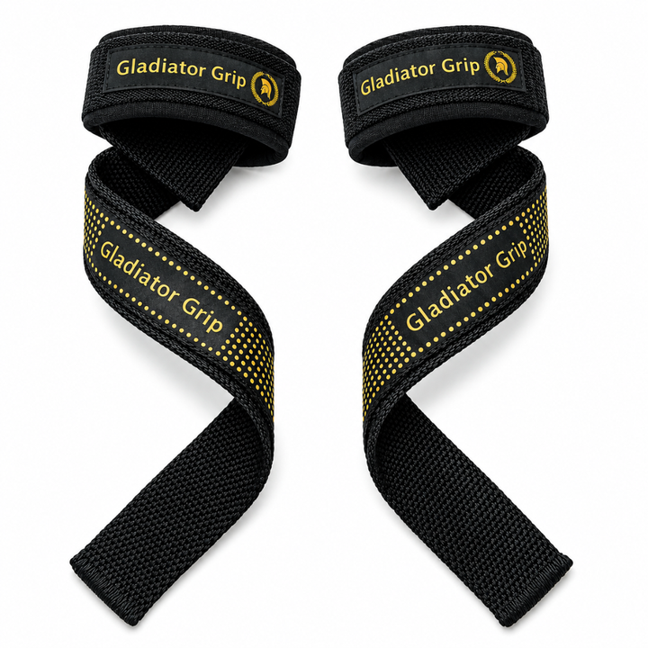 Gladiator Grip Heavy Duty Lifting Straps — Deadlift & Gym Straps